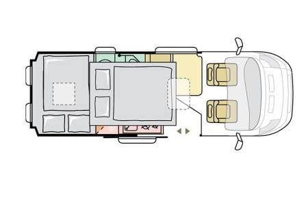 Adria Twin Sports 600 SPB -2024 (55446) Floorplan