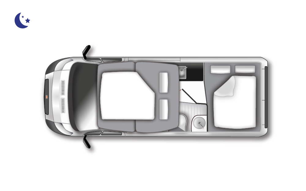 Westfalia Columbus 540D  *NEW* (12017) Floorplan