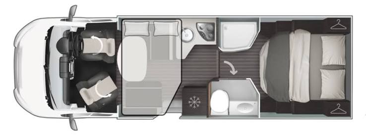 Roller Team Zefiro 696 - 2017 Floorplan