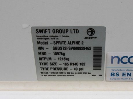 Swift Sprite Alpine 2 - 2021 image