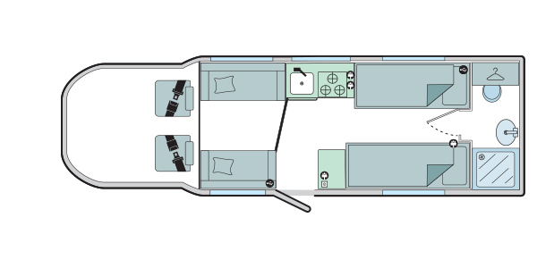 Bailey Alliance 76-2T - 2019 Floorplan