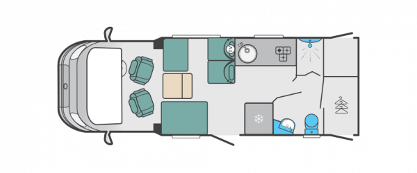 Swift Escape 614 2020 Floorplan