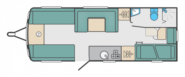 Swift Sprite Super Quattro DB 2020 Floorplan