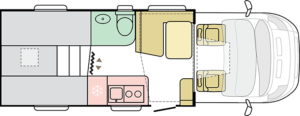 Adria Matrix Axess 600 SL  - 2024 (16735) Floorplan