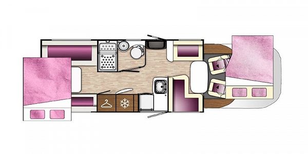 Benimar Tessoro T482  2022 Floorplan