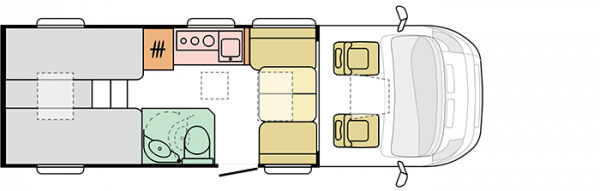 Adria Compact Supreme DL - 2024 (55547) Floorplan