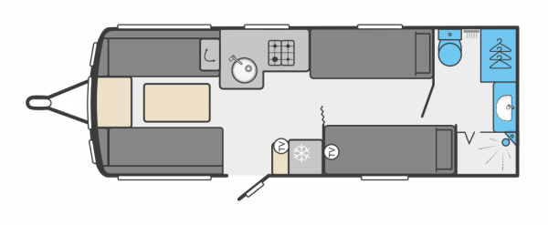 Swift Conqueror 565 2022 Floorplan