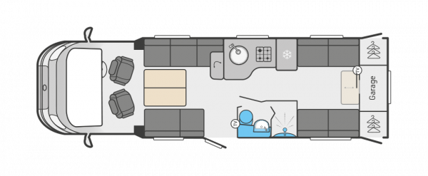 Swift Escape 674  Manual (41654) 2023 Floorplan