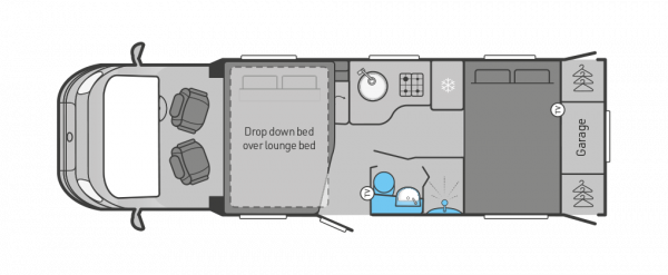 Swift Escape 674  Manual (41654) 2023 Floorplan