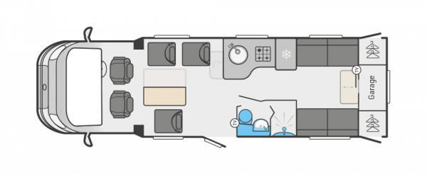 Swift Escape 674  Manual (41654) 2023 Floorplan