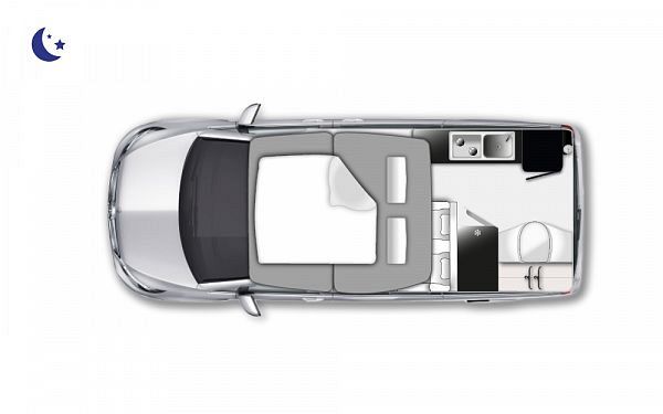 Westfalia Jules Verne Avantgarde - 2024 Floorplan