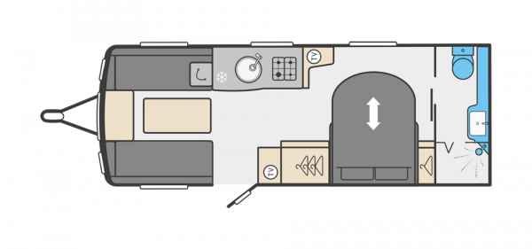 Swift Challenger 580 - 2026 Floorplan