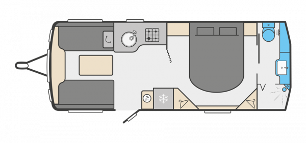 Swift Elegance 845 - 2022 Floorplan
