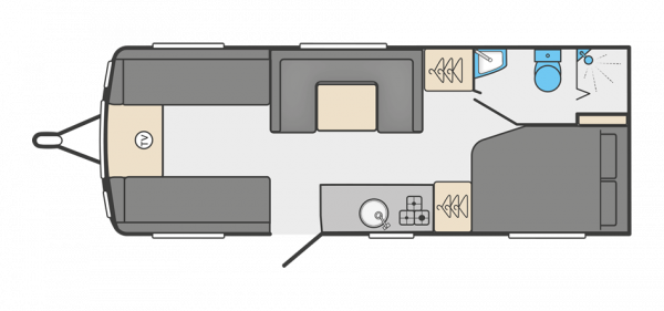 Swift Sprite Grande Quattro FB *** 2023 *** Floorplan