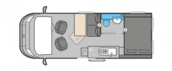 Swift Trekker S (Auto) - 2024 Floorplan