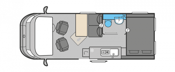 Swift Trekker X - NEW (Auto) 2024 Floorplan