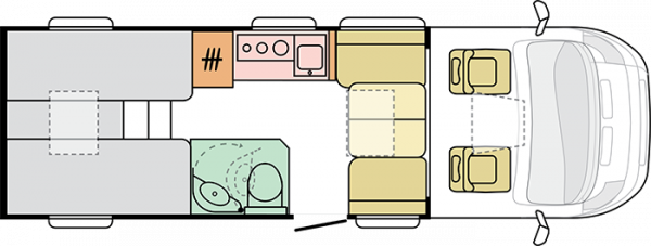 Adria Compact Supreme DL (64070) Floorplan