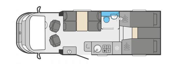 Swift Voyager 485 - 2024 Floorplan