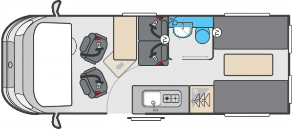 Swift Carrera 144 - Auto (65686) Floorplan
