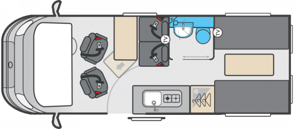Swift Carrera 224 - Auto (66735) Floorplan