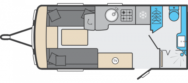 Swift Conqueror 480 - 2026 Floorplan