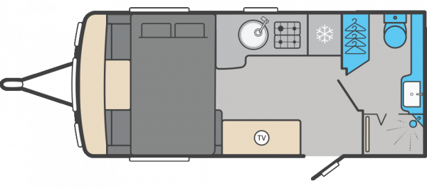 Swift Conqueror 480 - 2026 Floorplan