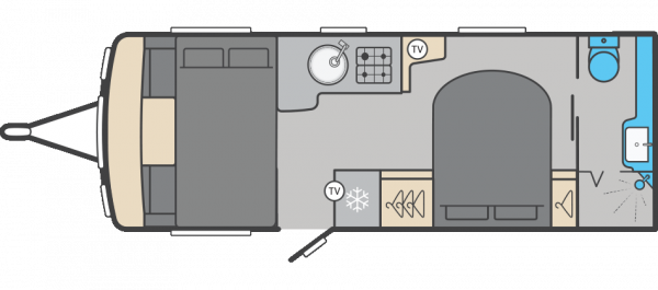 Swift Conqueror 580 - 2026 Floorplan