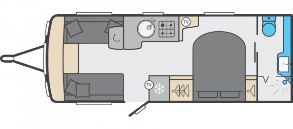 Swift Conqueror 580 - 2026 Floorplan