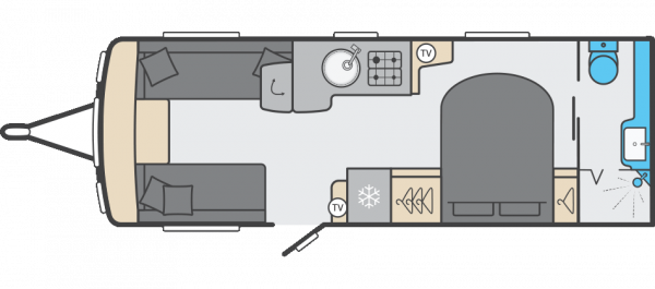 Swift Conqueror 645 - 2026 Floorplan