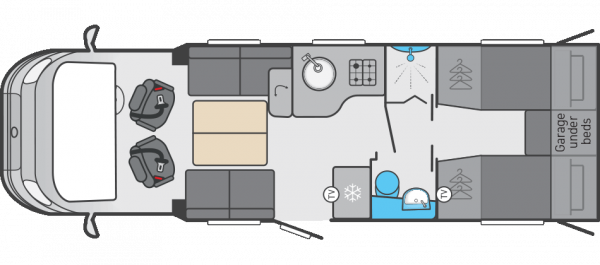 Swift Escape 684 - 2026 (65681) Floorplan