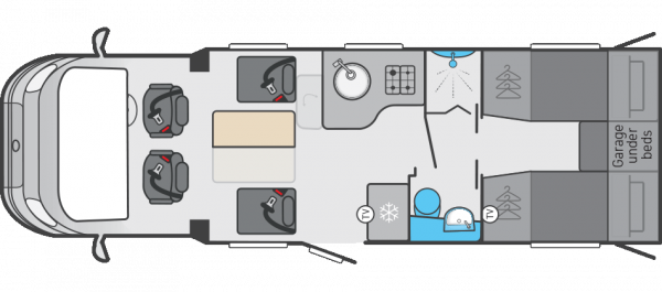 Swift Escape 684 - 2026 (65681) Floorplan