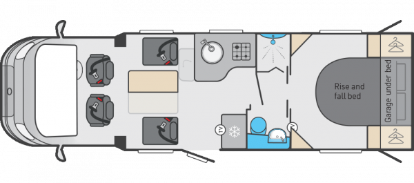 Swift Escape 694 - (65683) Floorplan
