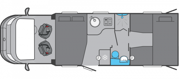 Swift Trekker 584 AUTO - 2026 Floorplan