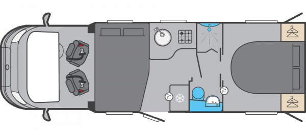 Swift Trekker 594 AUTO 2026 Floorplan
