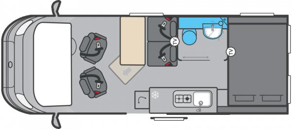 Swift Trekker S - 2024 Floorplan