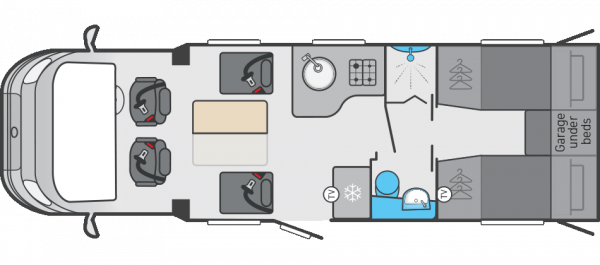 Swift Voyager 584 AUTO (65667) Floorplan