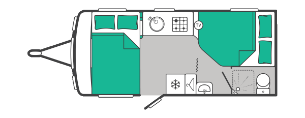 Swift Challenger 500 - 2027 Floorplan