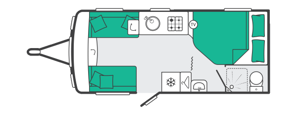 Swift Challenger 500 - 2027 Floorplan