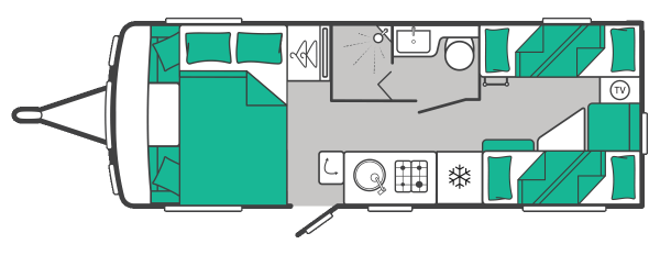 Swift Challenger 590 - 2027 Floorplan