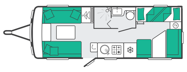 Swift Challenger 590 - 2027 Floorplan