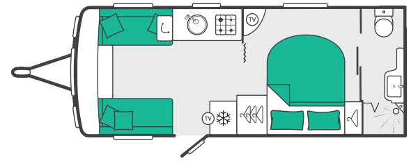 Swift Challenger Grande 580 - 2027 Floorplan