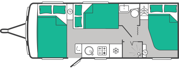 Swift Challenger Grande 630 - 2027 Floorplan