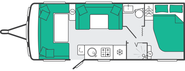 Swift Challenger Grande 630 - 2027 Floorplan