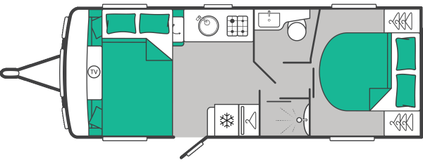 Swift Challenger Grande 650 - 2027 Floorplan