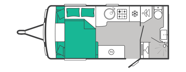 Swift Conqueror 480 - 2027 Floorplan
