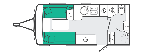 Swift Conqueror 480 - 2027 Floorplan
