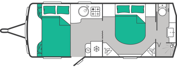 Swift Elegance Grande 845  - 2027 Floorplan