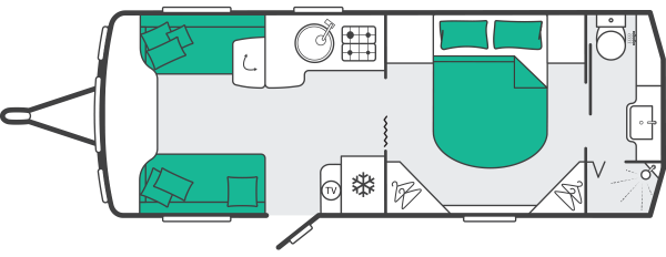 Swift Elegance Grande 845  - 2027 Floorplan
