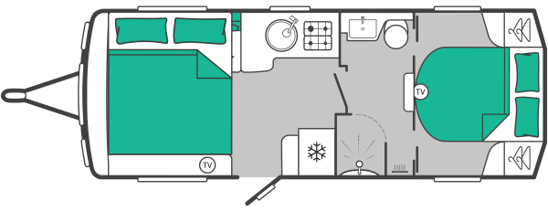 Swift Elegance Grande 850 - 2027 Floorplan