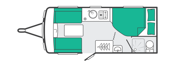 Swift Sprite Alpine 4 - 2027 Floorplan